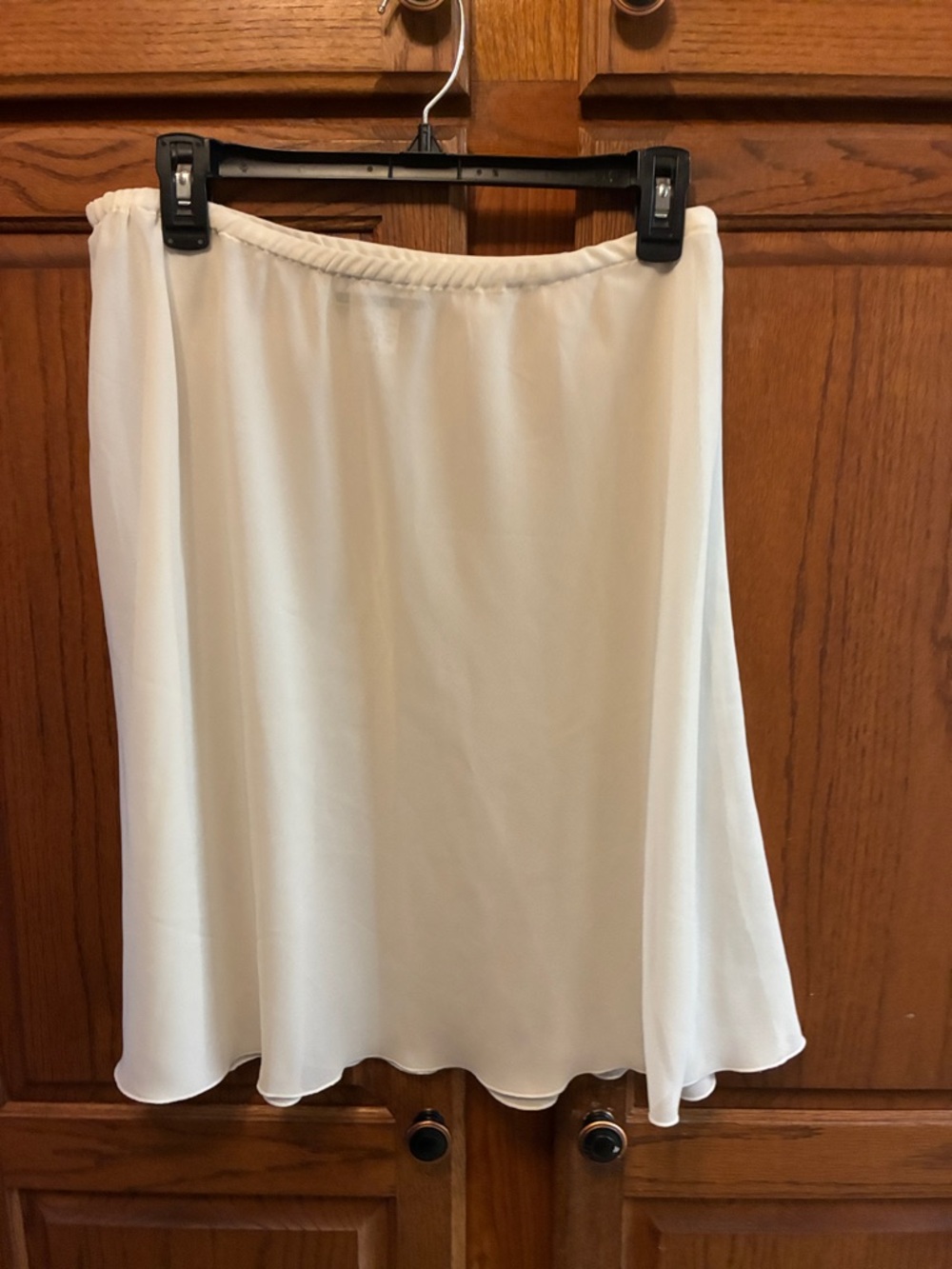 Randolph Duke sheer Cream Circle Skirt size 10 (says 16)